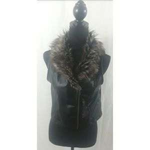 Faux Leather motorcycle vest